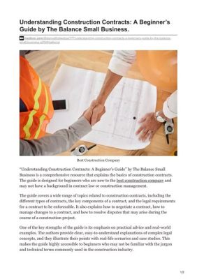  Understanding Construction Contracts : A Masterful Interplay of Legal Precision and Practical Wisdom